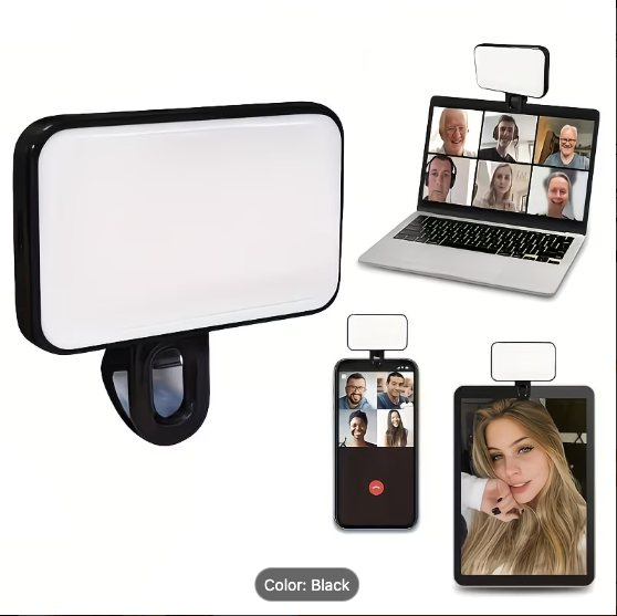 Clip-On Phone & Laptop Light — 3 Colour Modes & Adjustable Brightness