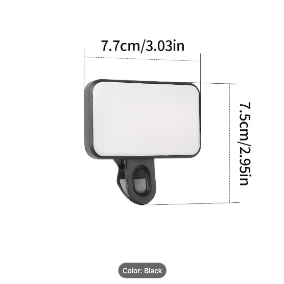Clip-On Phone & Laptop Light — 3 Colour Modes & Adjustable Brightness