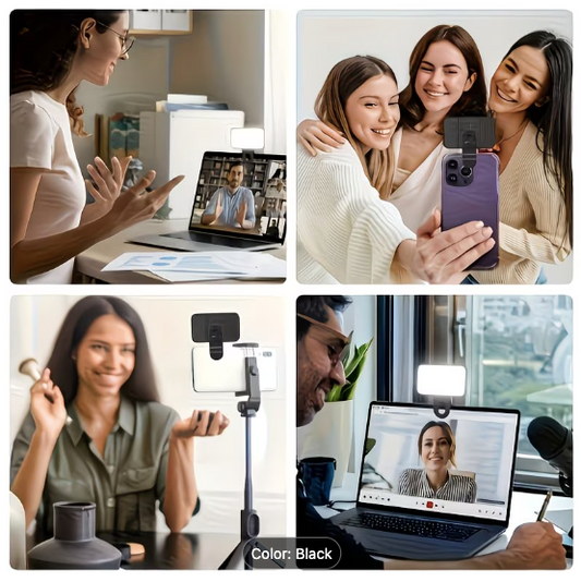 Clip-On Phone & Laptop Light — 3 Colour Modes & Adjustable Brightness