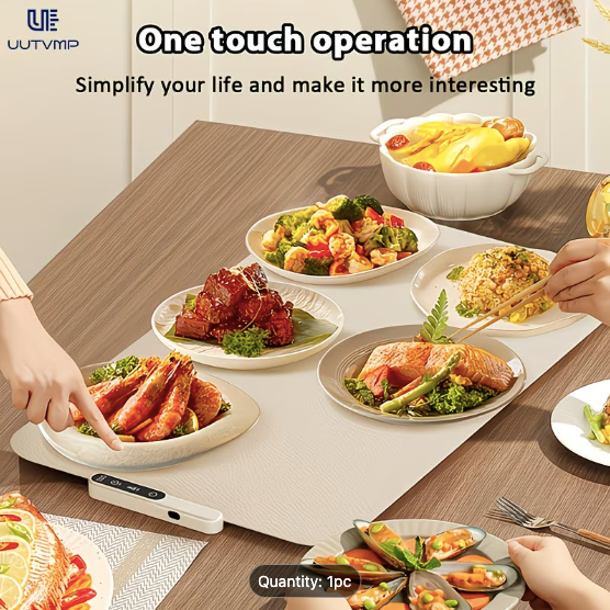 Electric Food Warming Tray — Foldable with 6 Temperature Settings