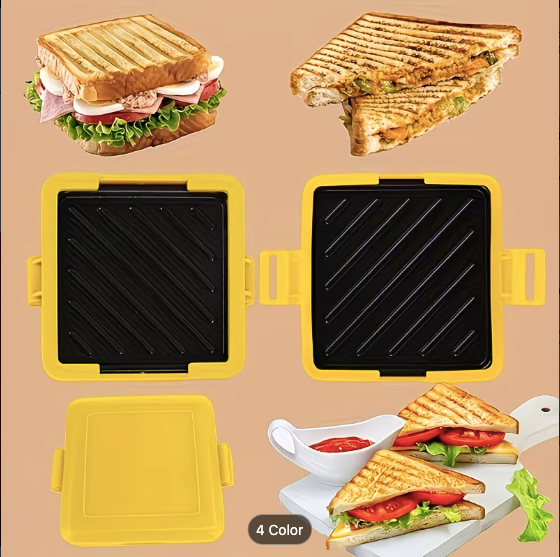 Microwave Sandwich Toaster — Makes Perfect Toasted Sandwiches & Waffles