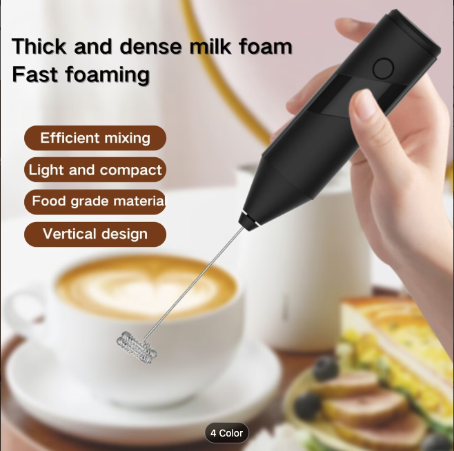 Mini Electric Milk Frother & Drink Whisk — Coffee, Matcha & Lattes at Home