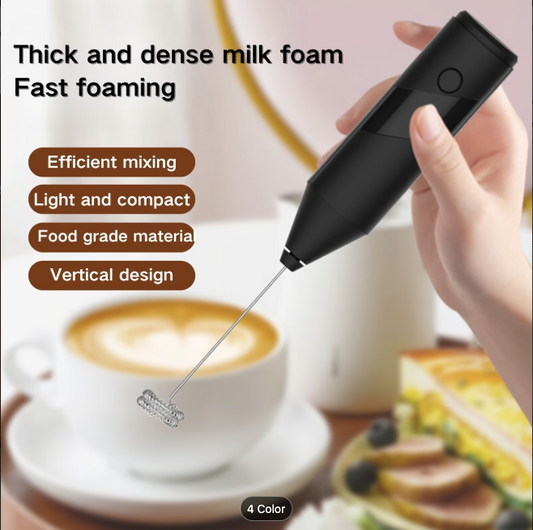 Mini Electric Milk Frother & Drink Whisk — Coffee, Matcha & Lattes at Home